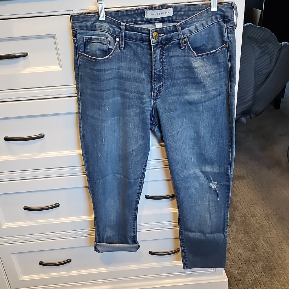 Vintage America Blue Boyfriend Jeans